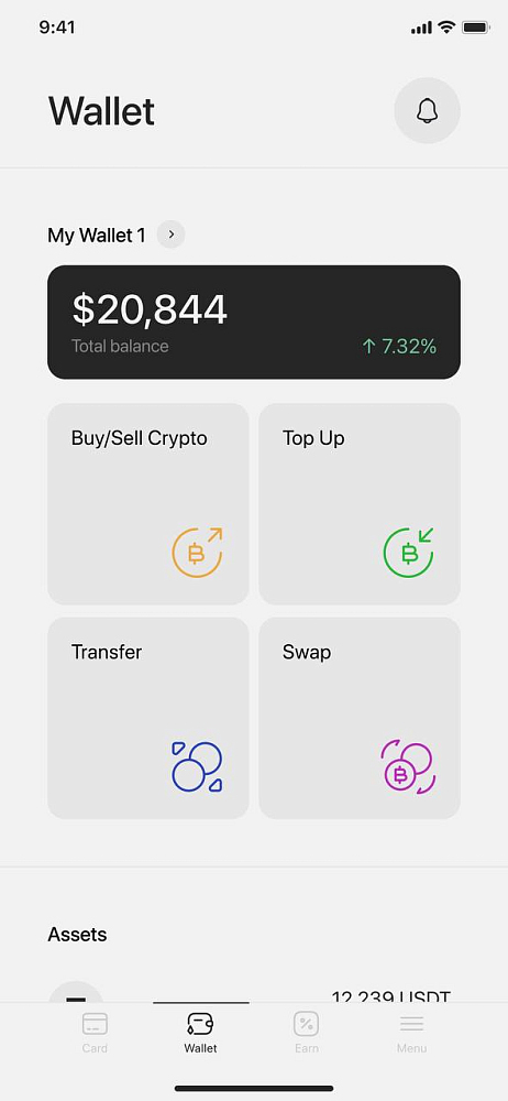 Photo 2 - Mobile crypto bank with virtual debit card to pay in crypto.